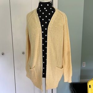 NWT Maurice’s yellow knit cardigan super soft